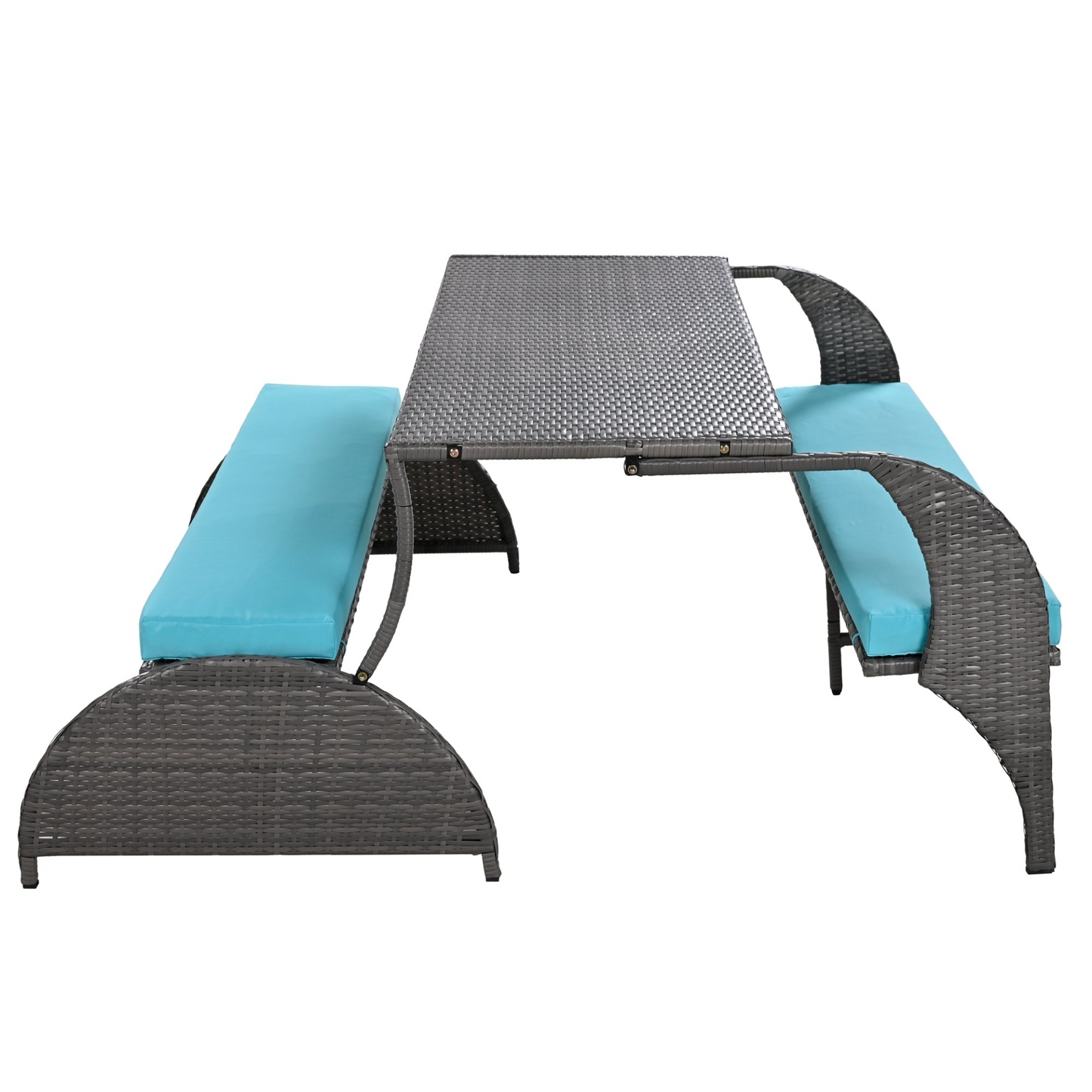 Outdoor Loveseat and Convertible to four seats and a table