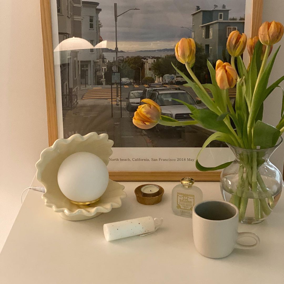 Shell Ceramic Table Lamp