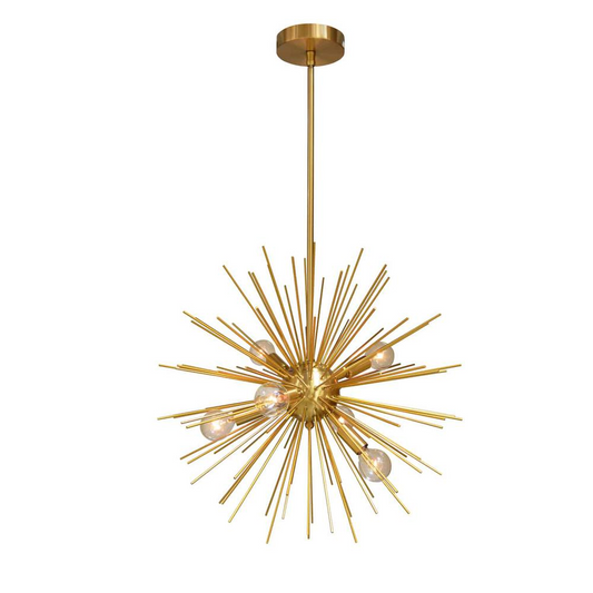 6LT Pendant, Gold & Vintage Bronze Finish