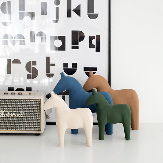 Nordic Wooden Horse Decorations