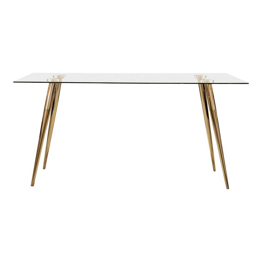 Gilman Rectangle Glass Top Dining Table