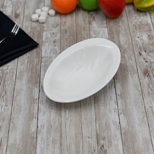 White Ceaser Salad Bowl 8.5" inch X 6" inch | 21 X 14.5 Cm