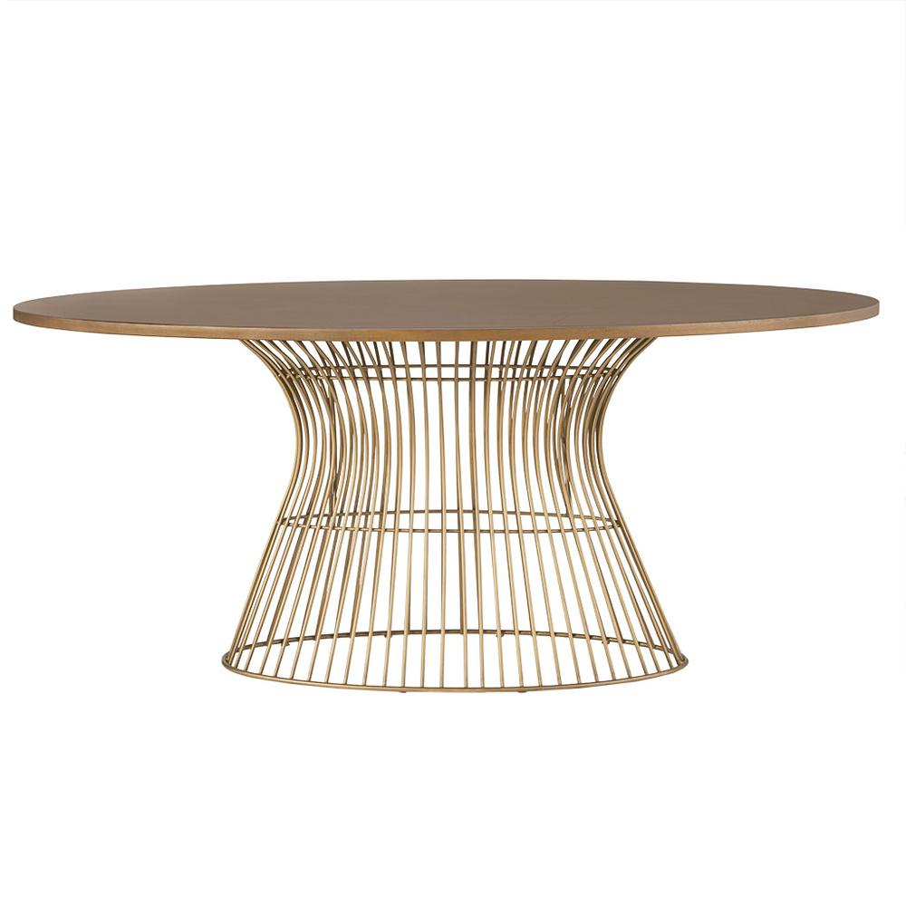 Oval Dining Table Bronze 415