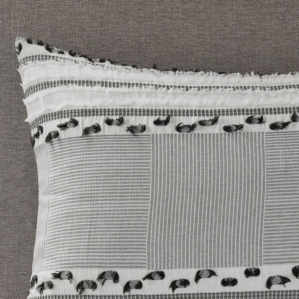 100% Organic Cotton Jacquard Duvet Cover Set, II12-1171