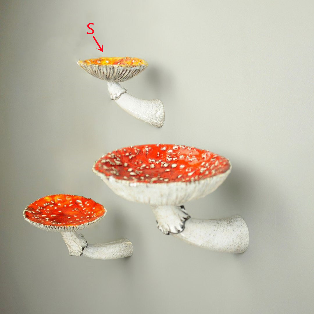 Mushroom Wall Rack Creative Storage Shelf Decorations