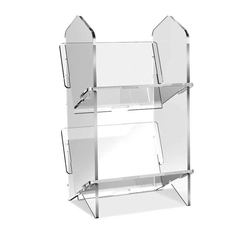 Transparent Bookshelf Acrylic Storage Rack