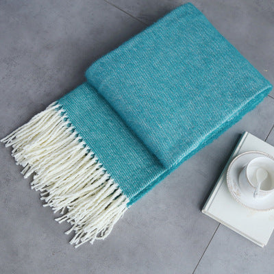 Solid Sky Throw Blanket