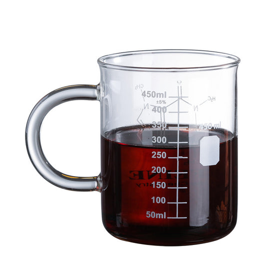 High temperature glass coffee cup