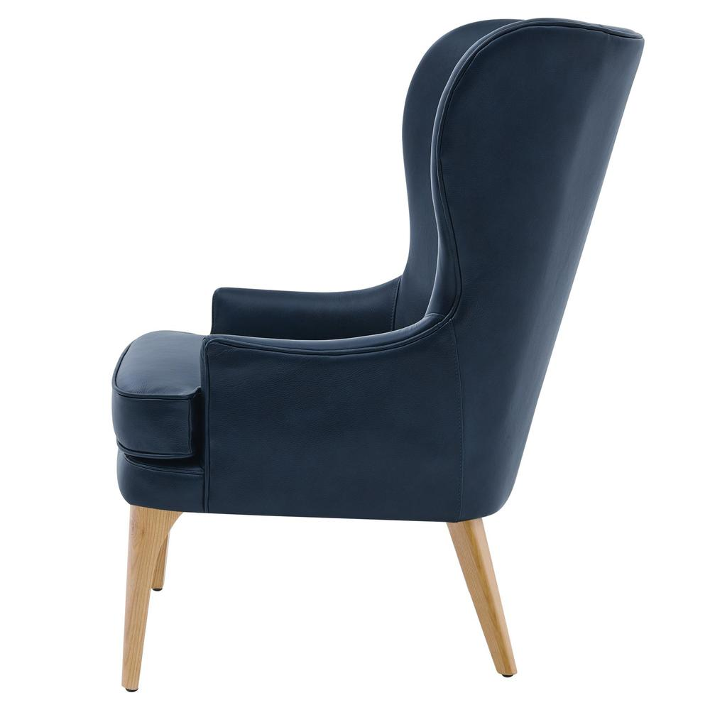 Bjorn Top Grain Leather Accent Chair