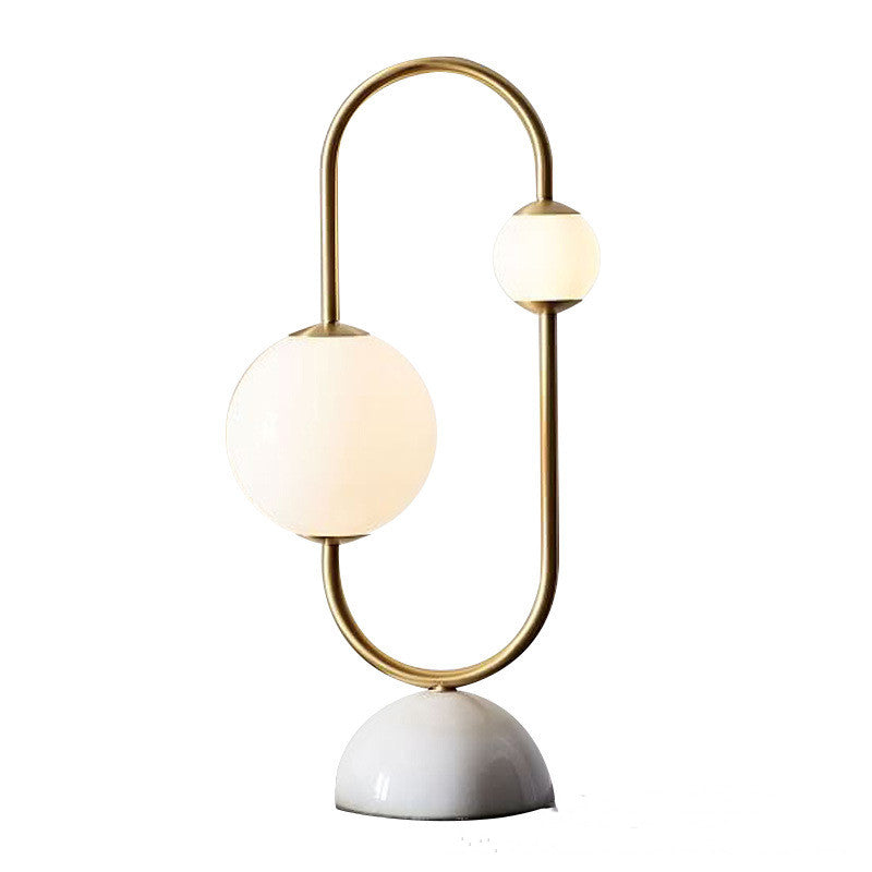 Modern Minimalist Bedside Lamp Fashion Creative Glass Ball LED