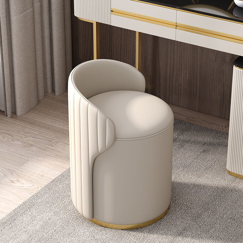 Modern Minimalist Small Leather Stool