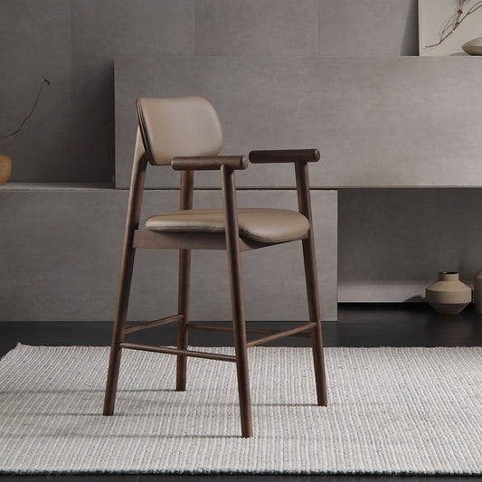 Walnut White Wax Minimalist Chair