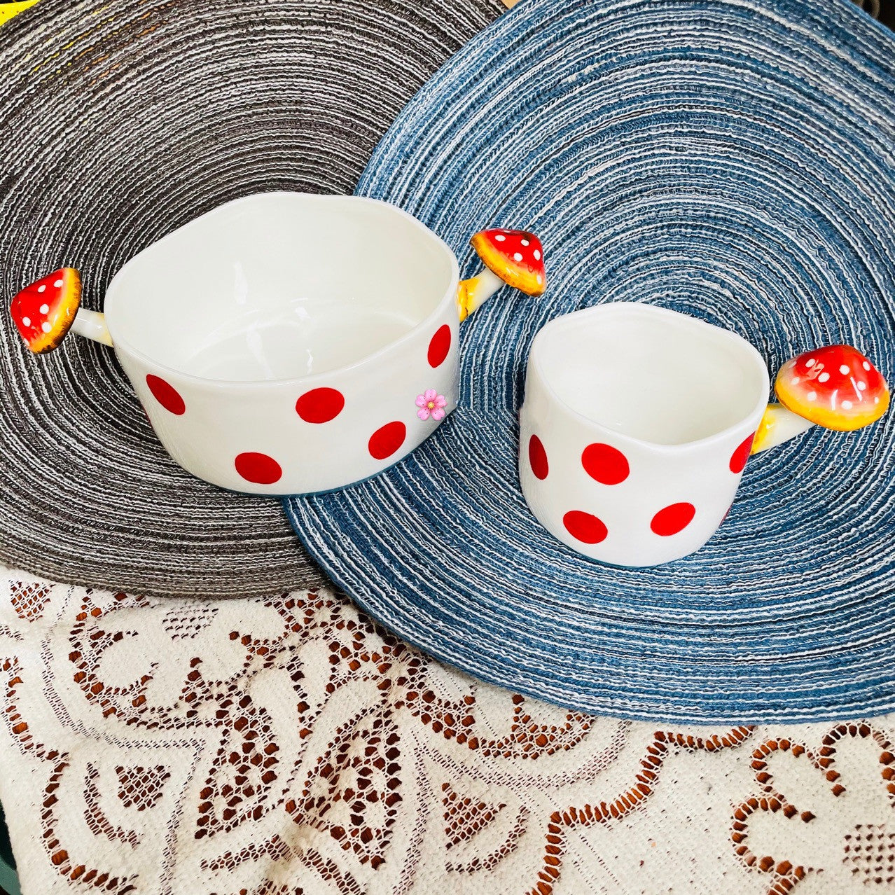 Hand Painted Ceramic Plate Soup Bowl Hand Painted Ceramic Black Forest