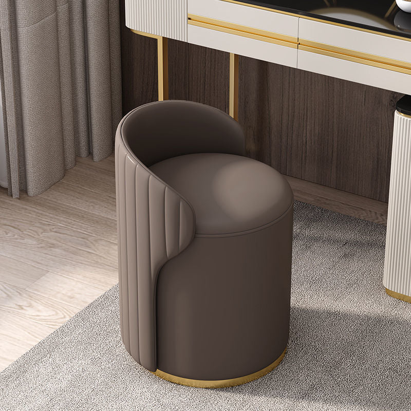 Modern Minimalist Small Leather Stool